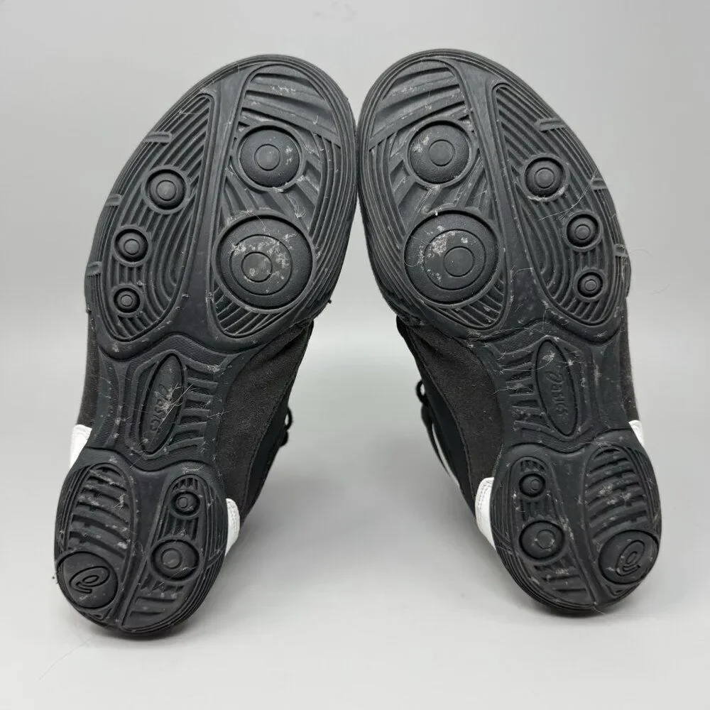 ASICS MATFLEX 6 Youth Size 6  Wrestling Shoes 1084A007 Black/White/Silver Unisex